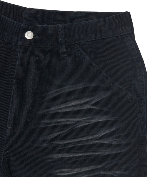 NOMANUAL(NOMANUAL)の「DOUBLE KNEE CORDUROY PANTS - WASHED BLACK(その他パンツ・レディース・その他・SMALL/MEDIUM/LARGE/X-LARGE)」の6枚目の写真