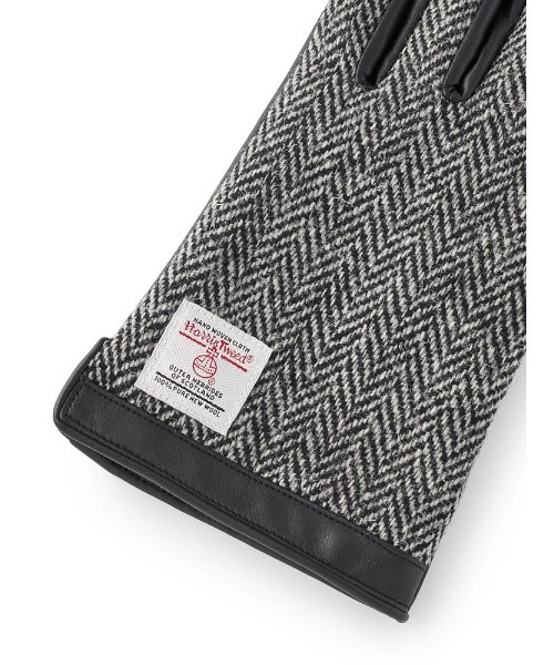 Perfect Suit FActory(パーフェクトスーツファクトリー)の「【HARRIS TWEED/ハリスツイード】ウールグローブ ブラック/ブラウン/ネイビー(手袋・メンズ・ブラック/ダークブラウン/グリーン・FREE)」の6枚目の写真