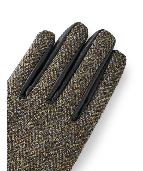 Perfect Suit FActory(パーフェクトスーツファクトリー)の「【HARRIS TWEED/ハリスツイード】ウールグローブ ブラック/ブラウン/ネイビー(手袋・メンズ・ブラック/ダークブラウン/グリーン・FREE)」の10枚目の写真