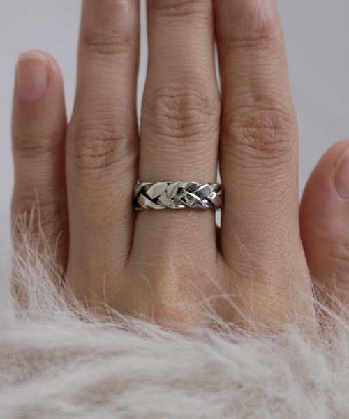 whoseA（フーシー）の「【silver925】KnitRing2 / ニットリング2（リング・レディース・シルバー・10号/12号/16号/18号）」の2枚目の写真