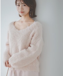 SNIDEL | 【HIGH QUALITY】スリアルパカVネックプルオーバー(ニット/セーター)