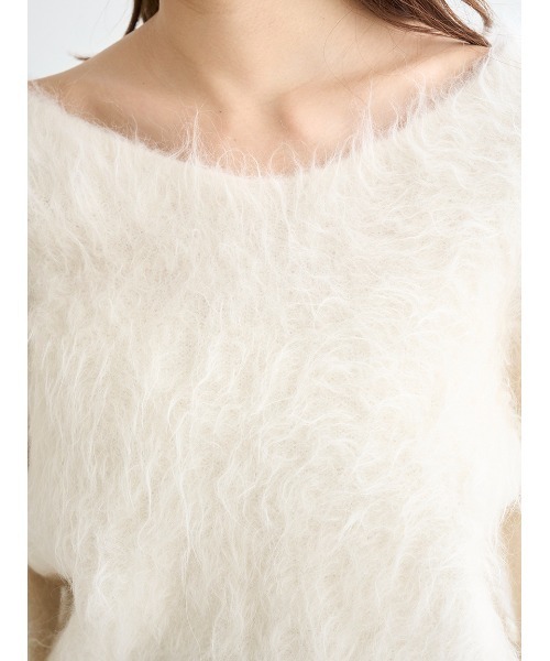 SNIDEL（スナイデル）の「【HIGH QUALITY】スリアルパカVネックプルオーバー（ニット/セーター・レディース・ピンク/ライラック/オフホワイト・F）」の17枚目の写真