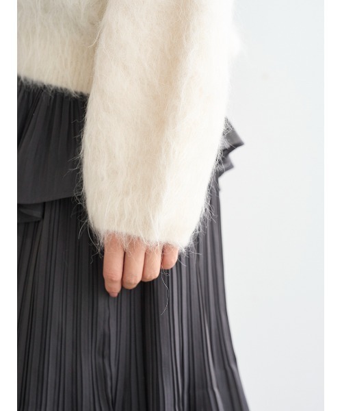 SNIDEL（スナイデル）の「【HIGH QUALITY】スリアルパカVネックプルオーバー（ニット/セーター・レディース・ピンク/ライラック/オフホワイト・F）」の18枚目の写真