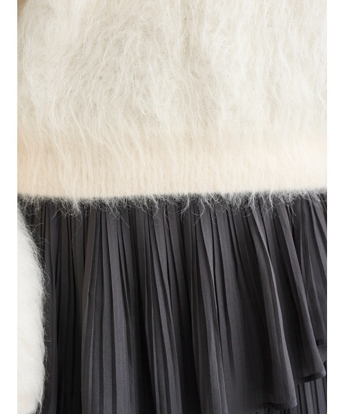 SNIDEL（スナイデル）の「【HIGH QUALITY】スリアルパカVネックプルオーバー（ニット/セーター・レディース・ピンク/ライラック/オフホワイト・F）」の19枚目の写真