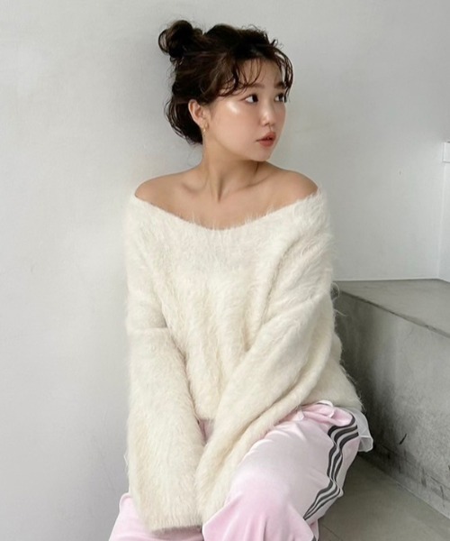 セール】【HIGH QUALITY】スリアルパカVネックプルオーバー（ニット