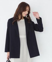 COUP DE CHANCE（クードシャンス）の「【リバー仕立て／裏地無し】軽く羽織れるウールリバーコート（ステンカラーコート）」