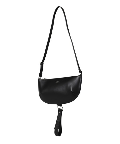 courreges(クレージュ)の「HOLY ECLIPSE LEATHER BAG(ショルダーバッグ・レディース・ブラック・OS)」の2枚目の写真