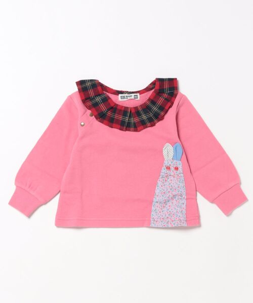 RAGMART(ラグマート)の「うさぎさん裏毛トレーナー(スウェット・キッズ・グリーン/ピンク/イエロー・90cm/95cm/80cm)」の1枚目の写真