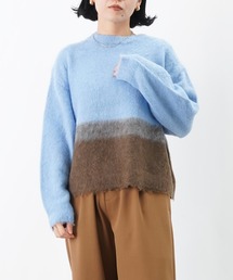 LUCA/LADY LUCK LUCA | LC/LLL ツートンシャギーニットプルオーバー(ニット/セーター)