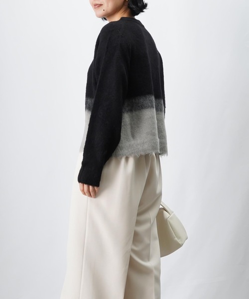 LUCA/LADY LUCK LUCA（ルカ/レディラックルカ）の「LC/LLL ツートンシャギーニットプルオーバー（ニット/セーター・レディース・ブルー/ブラック・FREE）」の20枚目の写真