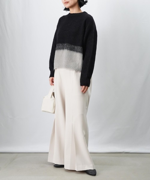 LUCA/LADY LUCK LUCA（ルカ/レディラックルカ）の「LC/LLL ツートンシャギーニットプルオーバー（ニット/セーター・レディース・ブルー/ブラック・FREE）」の6枚目の写真