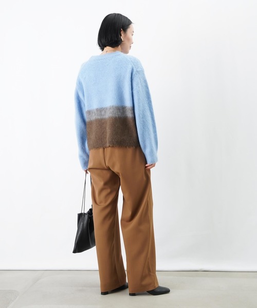 LUCA/LADY LUCK LUCA（ルカ/レディラックルカ）の「LC/LLL ツートンシャギーニットプルオーバー（ニット/セーター・レディース・ブルー/ブラック・FREE）」の13枚目の写真