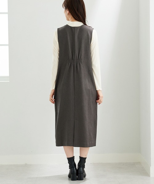 BELLUNA PLUS(ベルーナ)の「体型カバージャンパースカート(スカート・レディース・モカ/チャコール/ブラック・LARGE/X-LARGE/MEDIUM)」の9枚目の写真