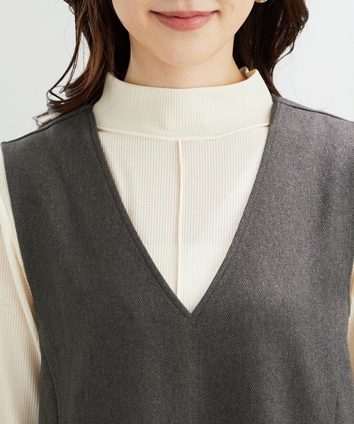 BELLUNA PLUS(ベルーナ)の「体型カバージャンパースカート(スカート・レディース・モカ/チャコール/ブラック・LARGE/X-LARGE/MEDIUM)」の10枚目の写真