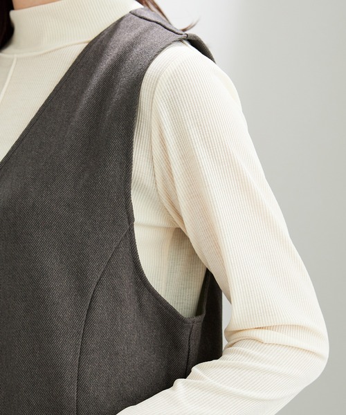 BELLUNA PLUS(ベルーナ)の「体型カバージャンパースカート(スカート・レディース・モカ/チャコール/ブラック・LARGE/X-LARGE/MEDIUM)」の13枚目の写真