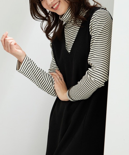 BELLUNA PLUS(ベルーナ)の「体型カバージャンパースカート(スカート・レディース・モカ/チャコール/ブラック・LARGE/X-LARGE/MEDIUM)」の16枚目の写真