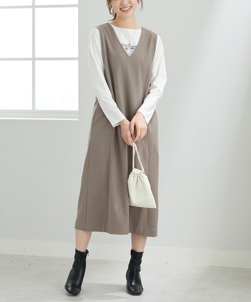 BELLUNA PLUS(ベルーナ)の「体型カバージャンパースカート(スカート・レディース・モカ/チャコール/ブラック・LARGE/X-LARGE/MEDIUM)」の17枚目の写真