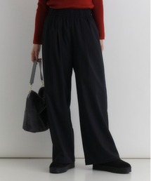 Right-on | 【HONEYSUCKLE ROSE】裏起毛イージーワイドパンツ (ワイドシルエット / ストレッチ素材 / 上品カジュアル)(その他パンツ)