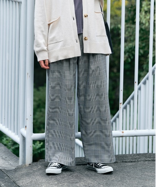 セール】【HONEYSUCKLE ROSE】裏起毛イージーワイドパンツ (ワイド