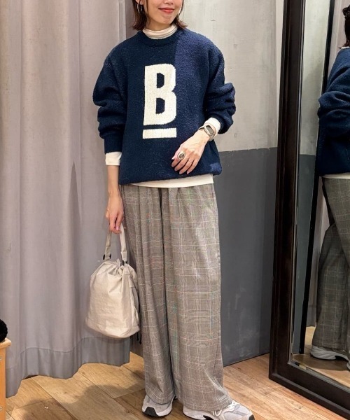 Right-on(ライトオン)の「HONEYSUCKLE ROSE(ハニーサックルローズ)【レディース】裏起毛イージーワイドパンツ(その他パンツ・レディース・ネイビー/グレー・M/L/S)」の22枚目の写真