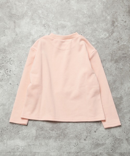 la poche biscuit（ラポシェビスキュイ）の「うさぎアップリケトレーナー（裏毛）（スウェット・キッズ・オフホワイト/ピンク・110/100/90/80/130/120）」の10枚目の写真