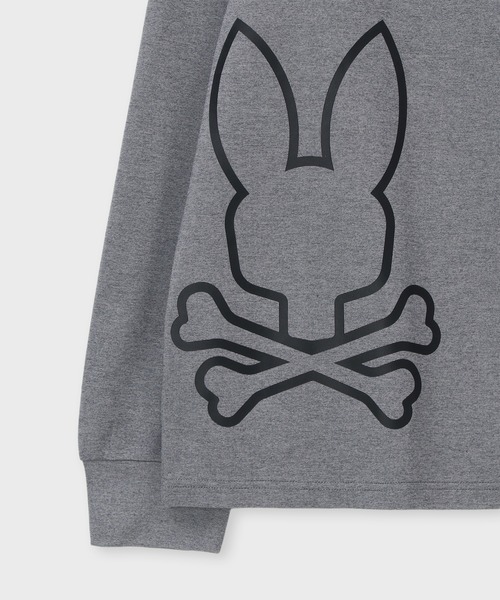 Psycho Bunny(サイコバニー)の「アウトラインBUNNYロゴ ロングスリーブTシャツ(Tシャツ/カットソー・メンズ・ブラック/ホワイト/ライトグレー・X-LARGE/LARGE/MEDIUM/SMALL)」の10枚目の写真