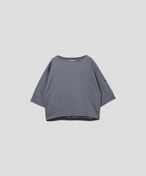 kha:ki（カーキ）の「「KHA:KI / カーキ」バックヘムライン バスクシャツ（Tシャツ/カットソー・レディース・アイボリー/ブラック/ホワイト系8/ブルー系/ホワイト系その他/ブラック×ホワイト・1）」の22枚目の写真