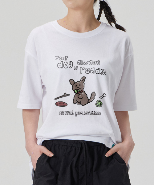 ASTRAL PROJECTION（アストラルプロジェクション）の「[ドゥドルパピー]コットンルーズフィット半袖Tシャツ_ホワイト（Tシャツ/カットソー・メンズ・その他・XX-LARGE/LARGE/MEDIUM/X-LARGE）」の3枚目の写真