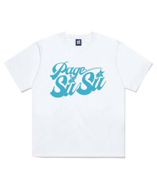 PAGESIISII(ページシシ)の「ページシシ スタープリンティング 半袖Tシャツ ホワイト(Tシャツ/カットソー・レディース・その他・LARGE/MEDIUM/SMALL)」の1枚目の写真