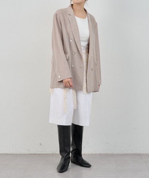 SHENERY（シーナリー）の「ハーフチノパンツ（チノパンツ・レディース・ベージュ/アイボリー・36/38）」の16枚目の写真