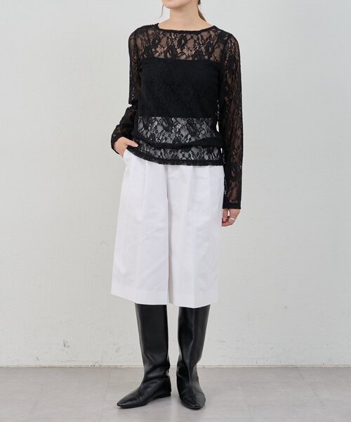 SHENERY（シーナリー）の「ハーフチノパンツ（チノパンツ・レディース・ベージュ/アイボリー・36/38）」の15枚目の写真