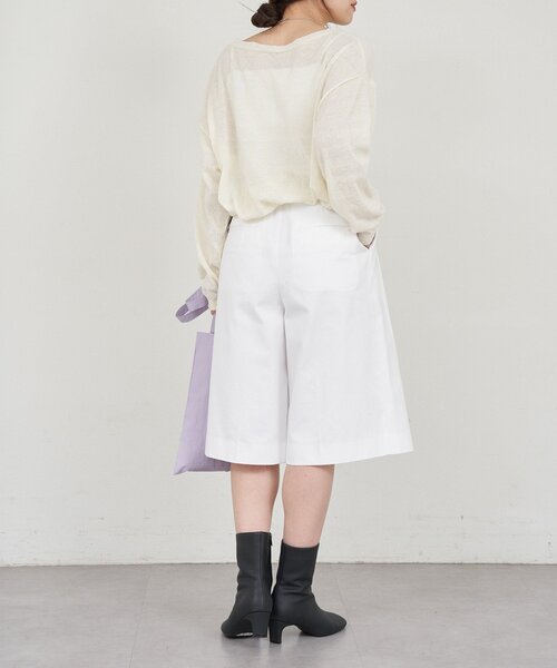 SHENERY（シーナリー）の「ハーフチノパンツ（チノパンツ・レディース・ベージュ/アイボリー・36/38）」の11枚目の写真