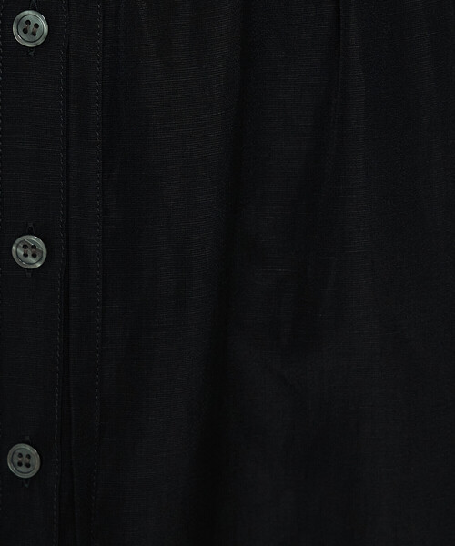 Gabardine K.T（ギャバジンケーティー）の「〔 +サイズ 〕 アセテートリネンタッサー ヘンリーネックワンピース（ワンピース・レディース・ブラック・15号）」の15枚目の写真