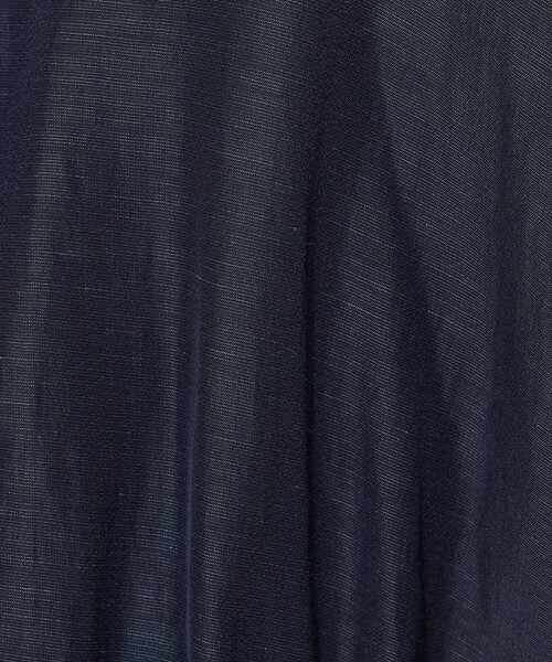 Gabardine K.T（ギャバジンケーティー）の「〔 +サイズ 〕 アセテートリネンタッサー ヘンリーネックワンピース（ワンピース・レディース・ブラック・15号）」の16枚目の写真