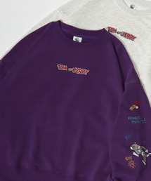 Tom＆Jerry | 2026SS Tom and Jerry/トムとジェリー 裏毛 サガラ刺繍 スウェットトレーナー(スウェット)