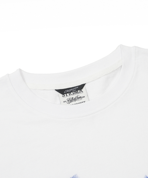 STIGMA(スティグマ)の「ブルーSTGM セミオーバーサイズTシャツ ホワイト(Tシャツ/カットソー・メンズ・その他・MEDIUM/LARGE/X-LARGE)」の3枚目の写真