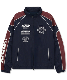 DRIX（ドリックス）の「配色パイピングレーシングジャケット_ネイビー（ナイロンジャケット）」