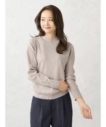 【Smart Pick!/レディス】しっとり肌触り モックネックニット カシミヤタッチシリーズ