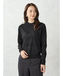 【Smart Pick!/レディス】しっとり肌触り モックネックニット カシミヤタッチシリーズ