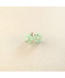 【SunnyBOX】ビーズの小花モチーフピアス(MA)