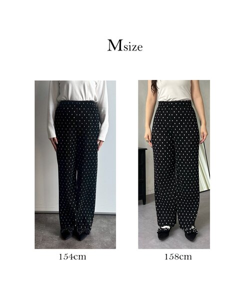 prose verse（プロズヴェール）の「【フェイクスエード】ドットプリーツパンツ（その他パンツ・レディース・ブラック系その他・PM/TM/MEDIUM）」の21枚目の写真