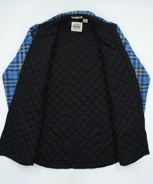 VINTAGE（ヴィンテージ）の「【USED】80’s SAUGATUCK キルティングネル フランネルシャツ（シャツ/ブラウス・メンズ・ブルー・MEDIUM）」の10枚目の写真