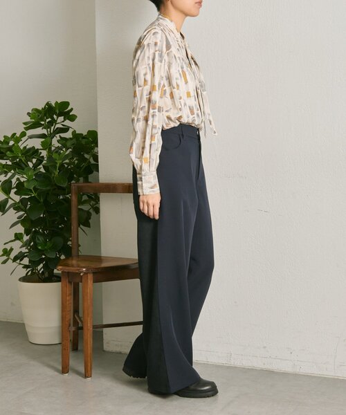 ear PAPILLONNER（イアパピヨネ）の「ボタンタイブラウス【SUM1 STYLE】（シャツ/ブラウス・レディース・ネイビー/ライトグレー・FREE）」の14枚目の写真