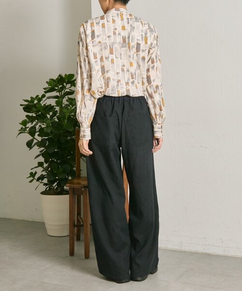 ear PAPILLONNER（イアパピヨネ）の「ボタンタイブラウス【SUM1 STYLE】（シャツ/ブラウス・レディース・ネイビー/ライトグレー・FREE）」の16枚目の写真