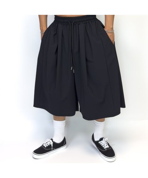 PACIENCIA（パシエンシア）の「スーパーワイドバミューダパンツ（スウェットパンツ・メンズ・チャコール/シルバー系その他/グレー系その他/ブラック/ライトグレー/レッド/ミックスグレー/ブラック系その他・MEDIUM/LARGE）」の19枚目の写真