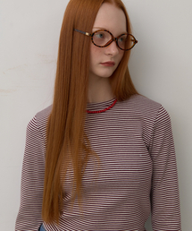 Noah Stitch Stripe Tee Red