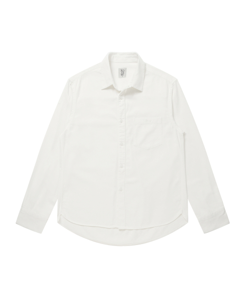 SOLEW(ソル)の「オックスフォードシャツ_ホワイト(シャツ/ブラウス・メンズ・その他・SMALL/MEDIUM/LARGE/X-LARGE)」の1枚目の写真