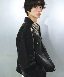 ORDER ARCHIVE（オーダーアーカイブ）の「Archive Overfit Trucker Jacket Crushed black（デニムジャケット）」