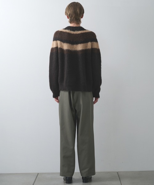 markaware/marka】ALPACA BRUSHED STRIPED JUMPER（ニット/セーター