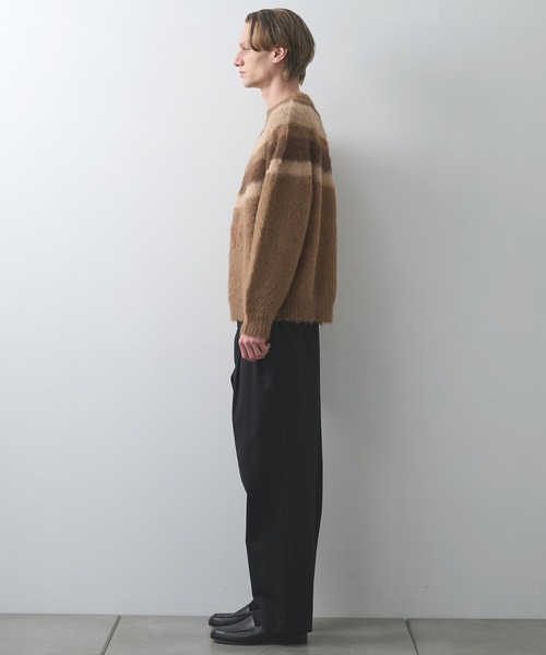 markaware/marka】ALPACA BRUSHED STRIPED JUMPER（ニット/セーター